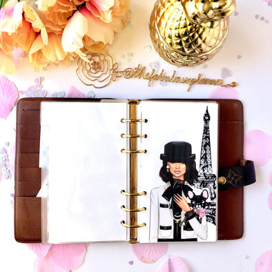 Fancy Paris Lady Planner Dashboard