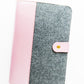 Felt With Pu Leather Ring Planner