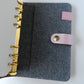 Felt With Pu Leather Ring Planner
