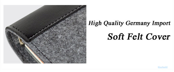 Felt With Pu Leather Ring Planner