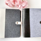 Felt With Pu Leather Ring Planner