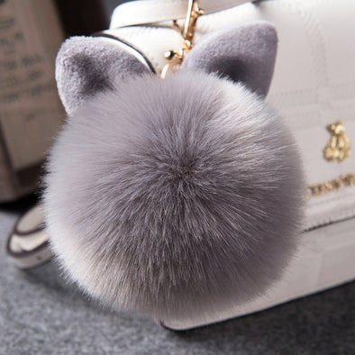 Fluffy Bunny Keychain