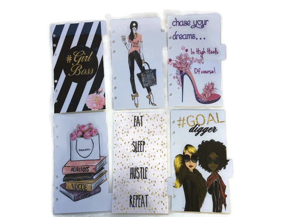 Girl Boss Planner Dividers - Set of 6