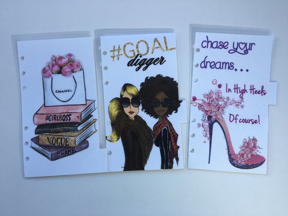 Girl Boss Planner Dividers - Set of 6