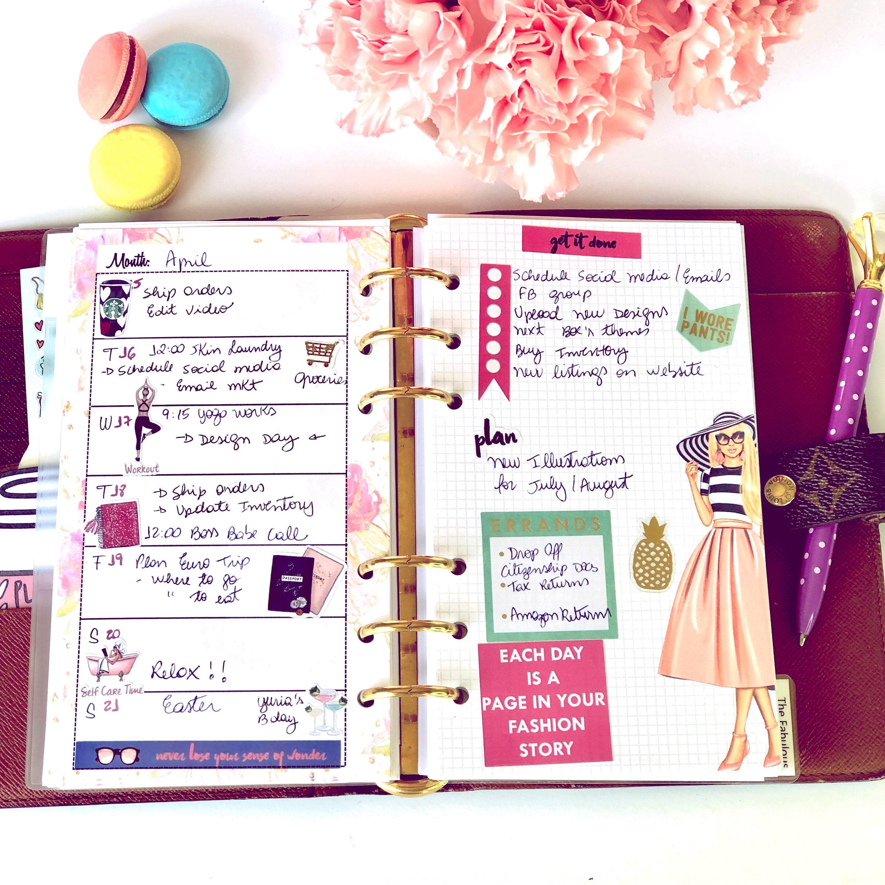 Fashionista Functional Weekly Planner Inserts – The Fabulous Planner