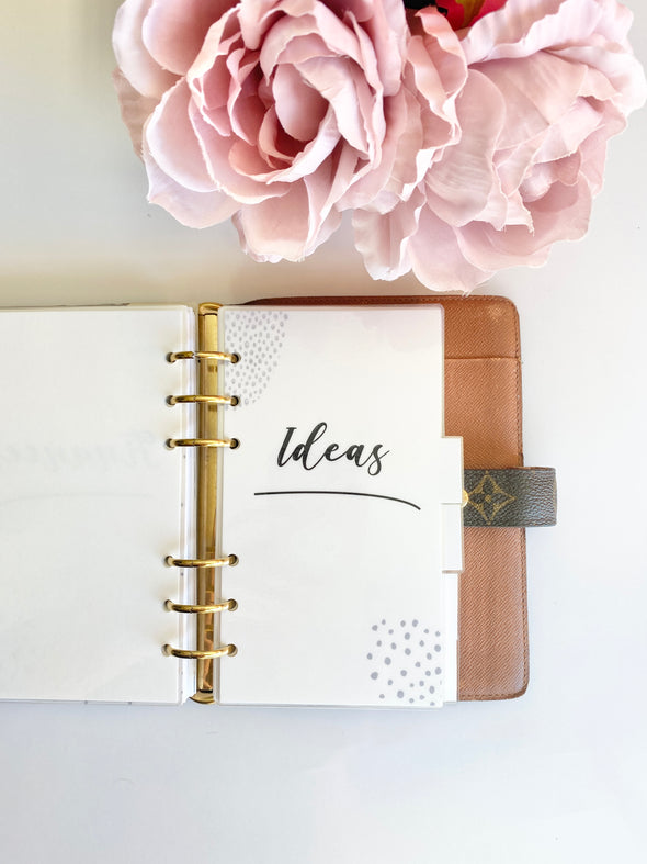 Minimalist Planner Divider Set