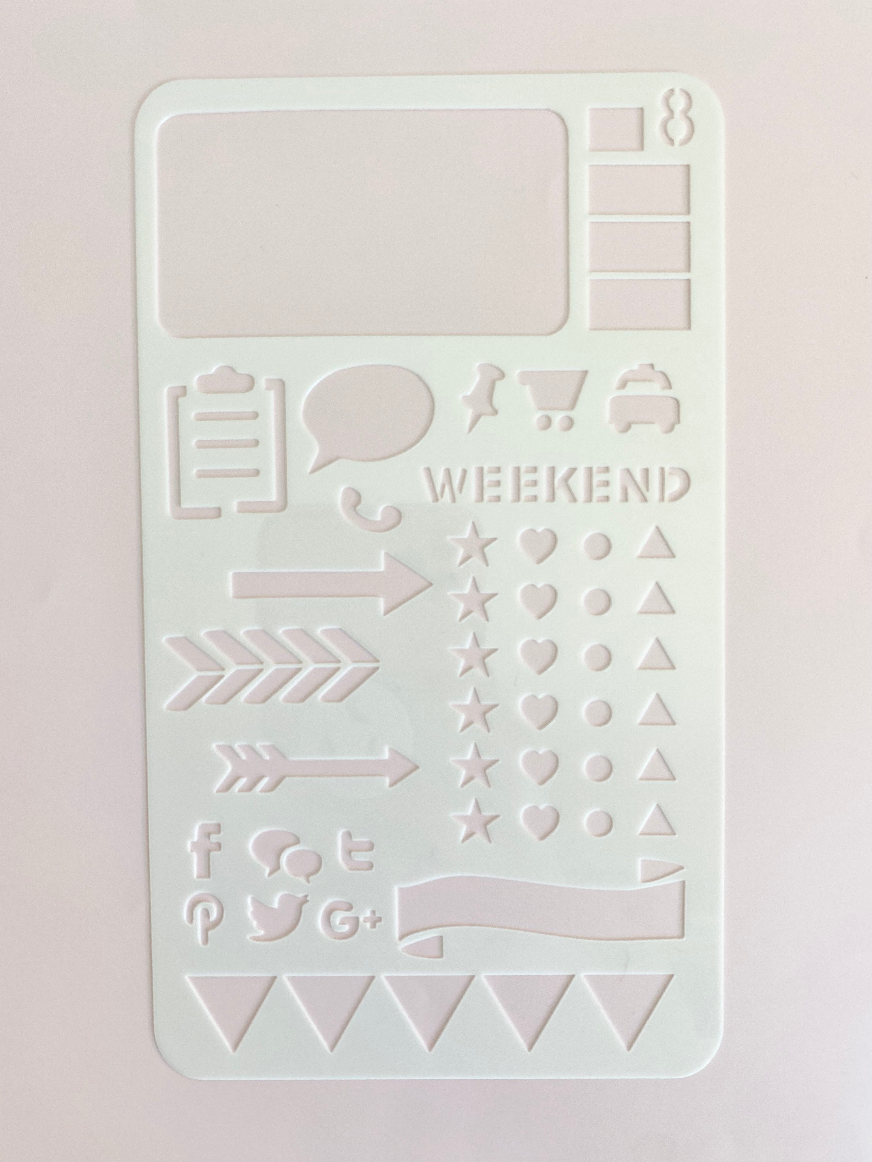 Functional Planner Fun Stencils – The Fabulous Planner