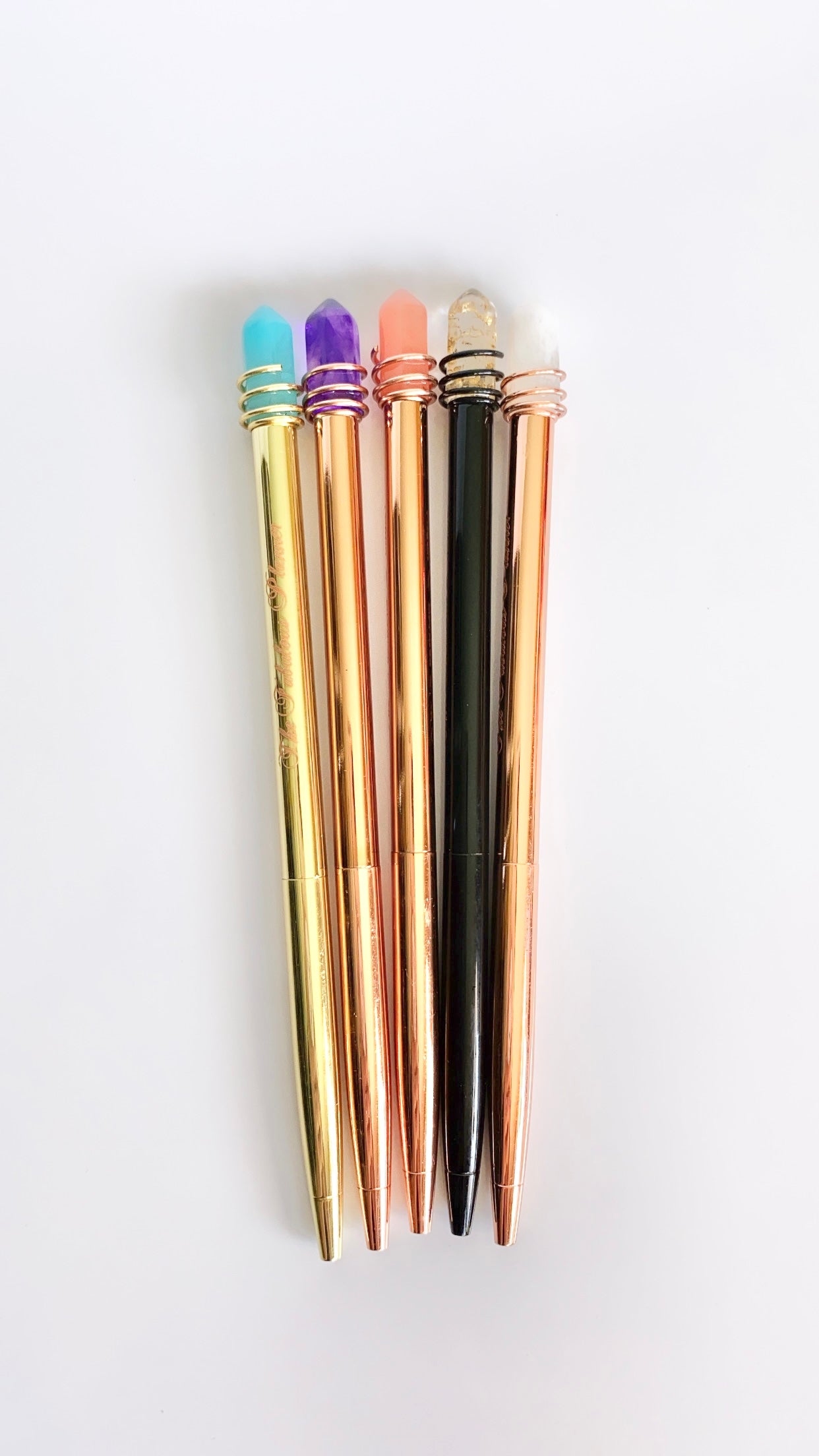 Crystal Mystic Rose Gold Pen – The Fabulous Planner