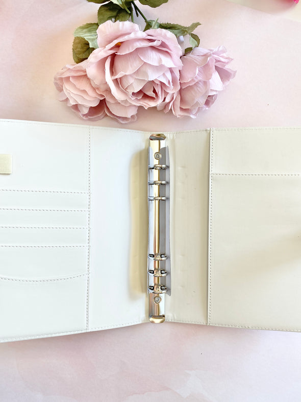 Croco Faux Leather Ring Planner
