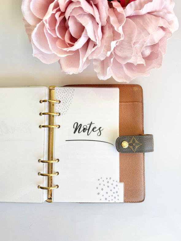 Minimalist Planner Divider Set