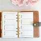 Minimalist Planner Weekly Inserts