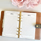 Minimalist Planner Notes Pages