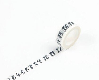Numbers Washi Tape