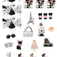 Paris Love Cute Matte Planner Stickers