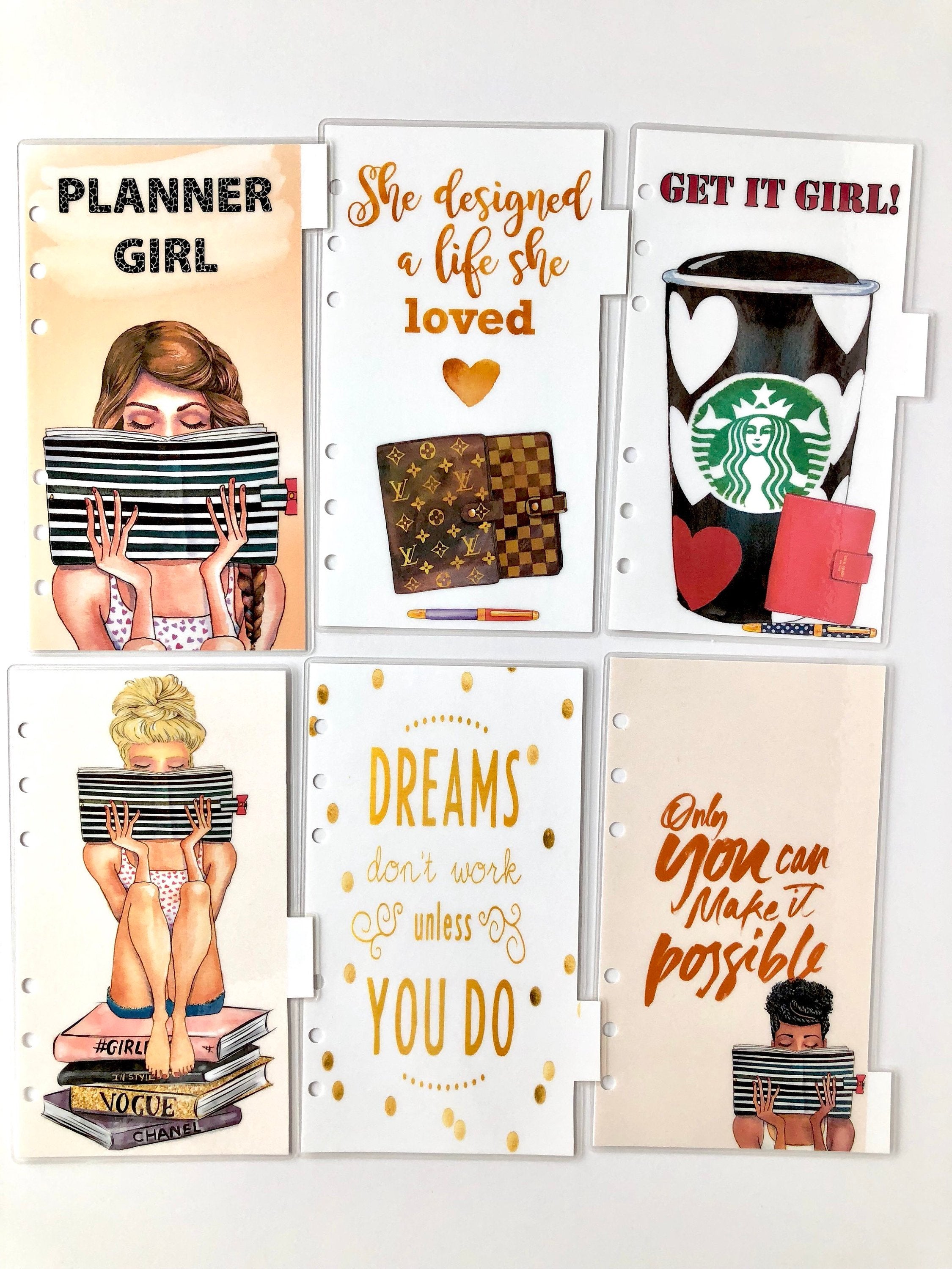 Planner Girl Dividers - Set of 6 – The Fabulous Planner