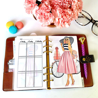 Spring Time Vertical Weekly Planner Inserts