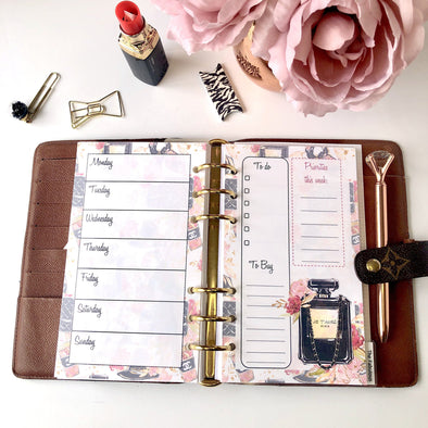 Handbags Vertical Weekly Planner Refills – The Fabulous Planner