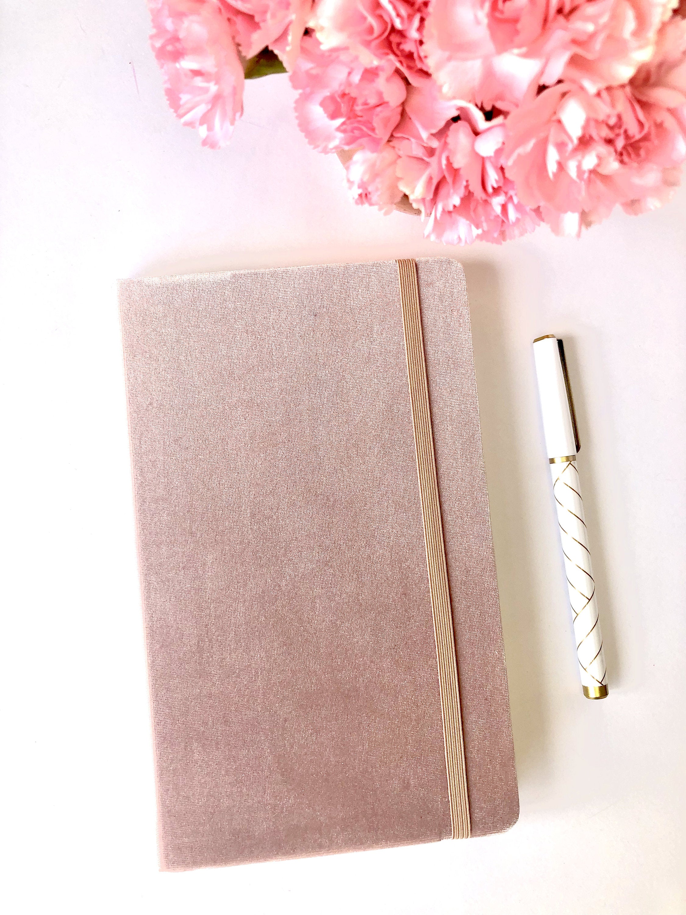 HardCover Luxury Journals For Women Velvet Cover Blank Planner