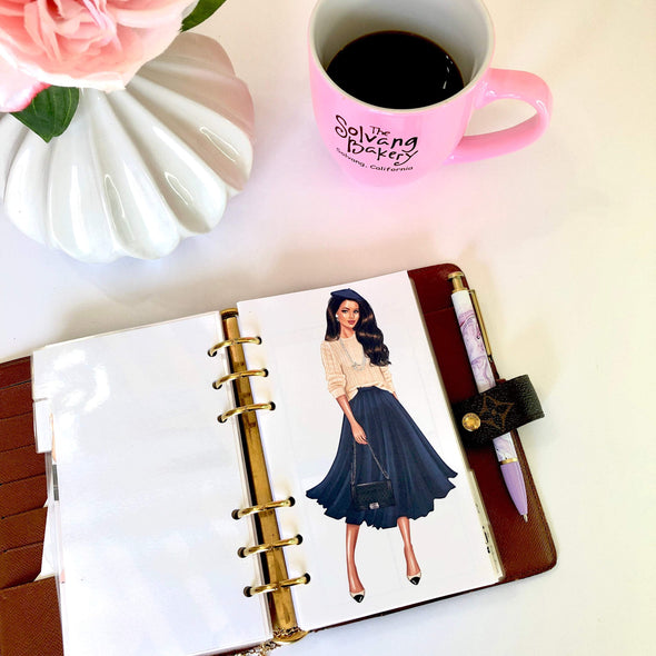 City Girls Week on 2 pages Planner Inserts
